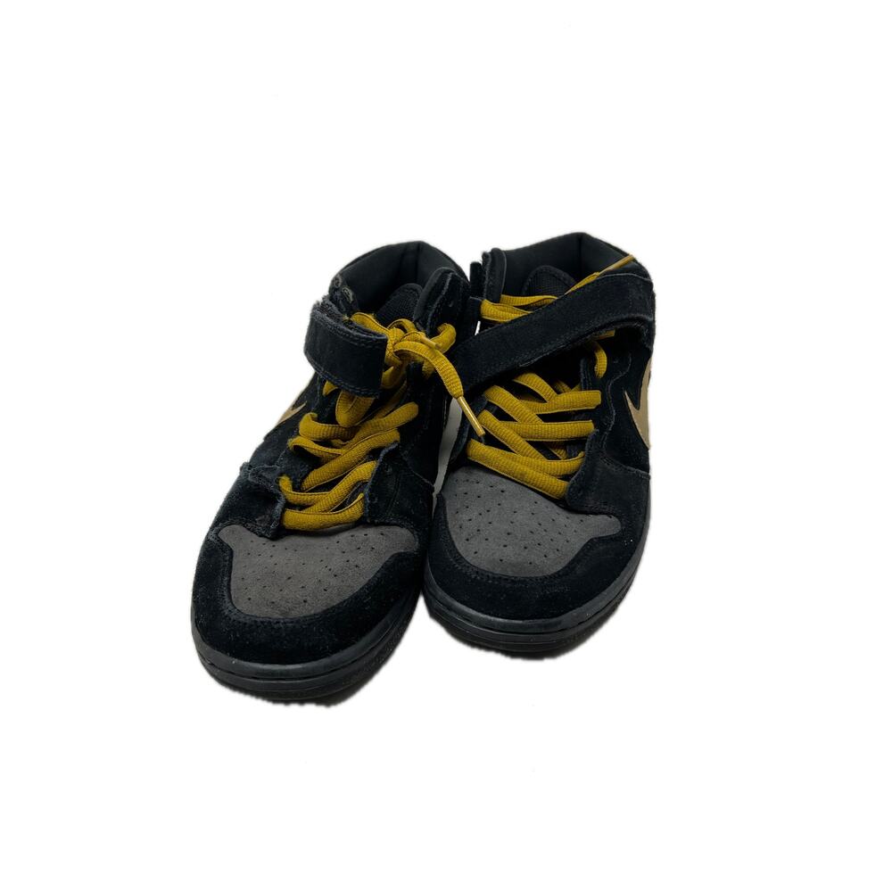 Nike SB Dunk Mid Obsidian Metallic Gold Mens 9.5